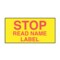 Nevs Printed Chart Tape - Stop Read Name Label NT-108 - alternate 1